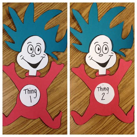 Thing 1 And Thing 2 Printable Template
